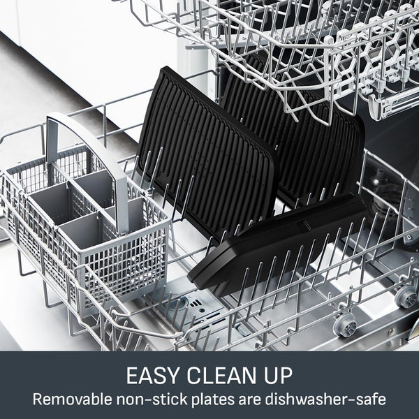 Tefal GC722D40 Optigrill Plus X-Large Grill with 9 Automatic Settings and Cooking Sensor, Non Stick Removable Plates, Automatic Settings and Cooking Sensor, Stainless Steel, Xl