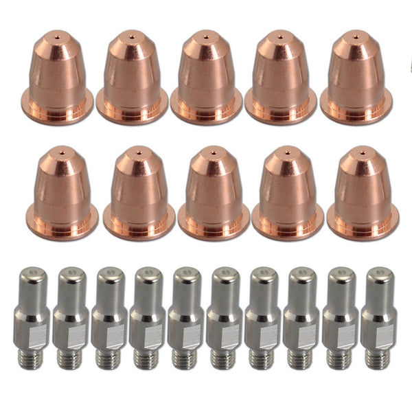 RIVERWELD S45 Plasma Torch Head OEM and Plasma Electrode PR0110 Plasma Tips 0.8 PD0116-08 Outside Nozzle Retaining Cap PC0116 Air Diffuser PE0106 Stand Off Guide CV0010 kit 22pcs