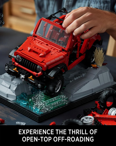 Nifeliz Wrange Pick-up car model building set, Unique Off-Road Car Building Toy for Adults, Display SUV Truck Model Set for Adult Gift Giving (1993 PCS, NF10281)