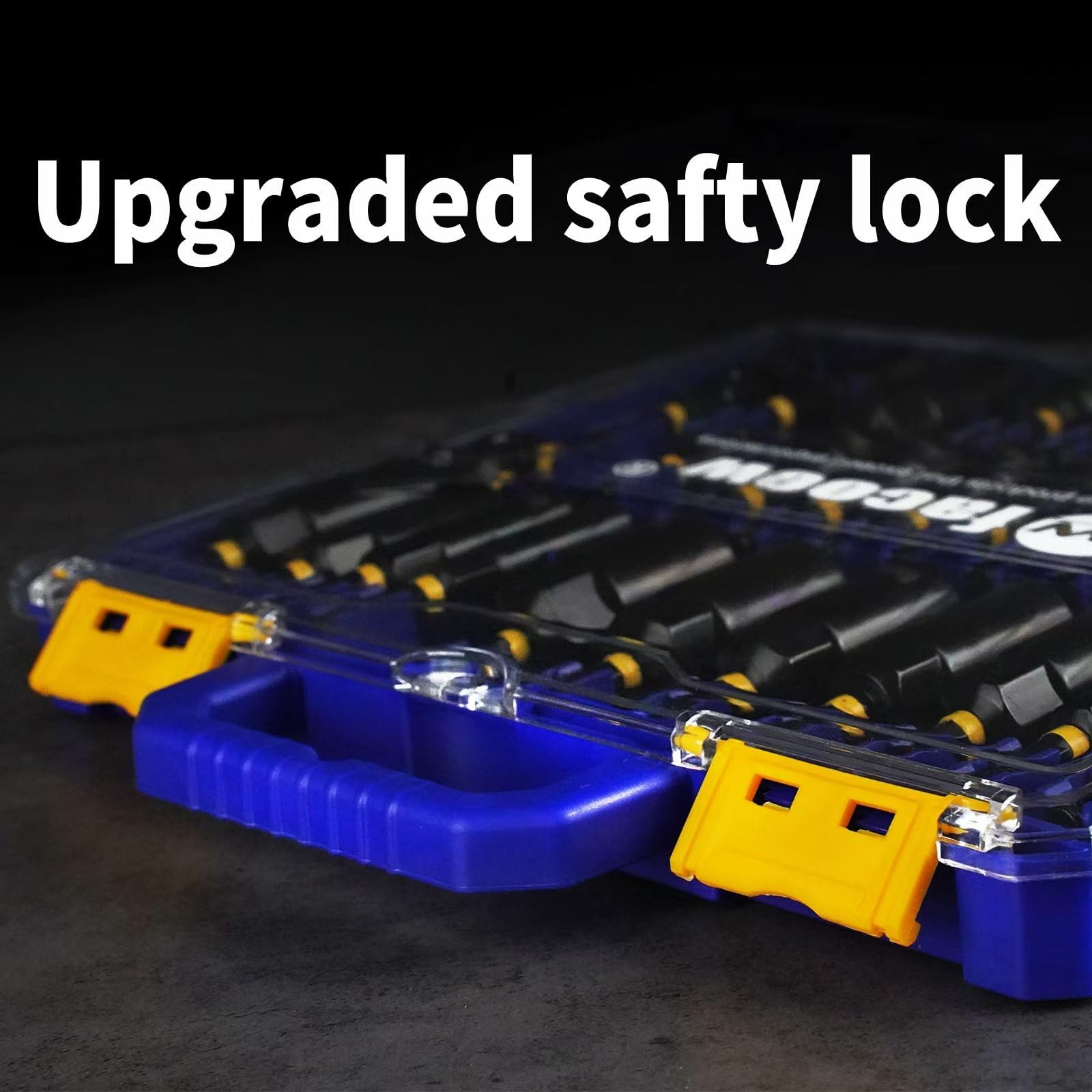 Facoow 55PCS Impact Nut Driver Set, Magenetic Nut Driver Set for Impact Drills and Premium Deep Drivers, Wing Nut Setters, 1/4'' Quick Change, Bit Extention, S2 Steel Bits, Pivoting Nut Setter