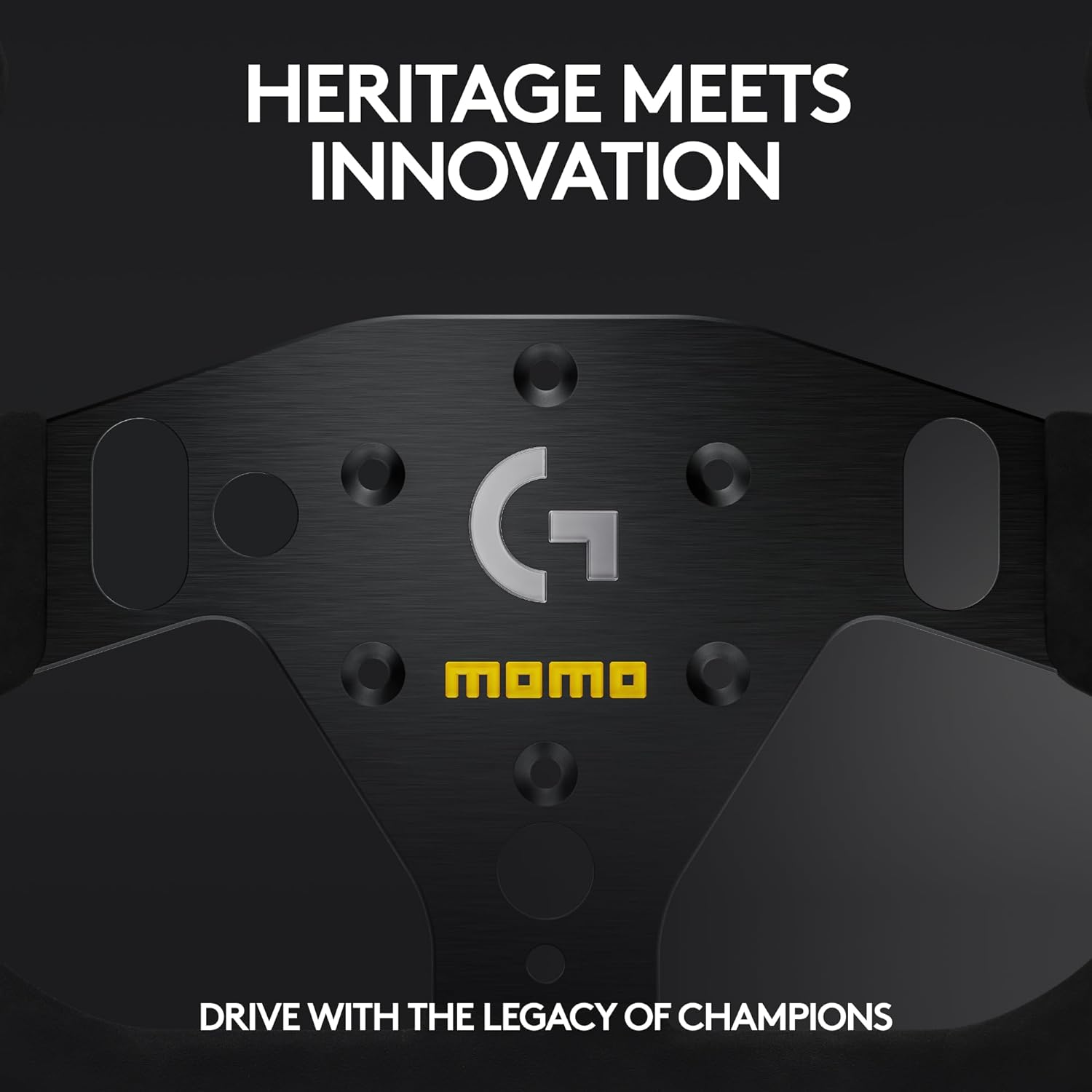 MOMO Motorsport Pro SIM Racing Wheel - 290mm Premium Microfiber Grip, Compatible with Logitech G RS Hub, Racing Simulator Accessory for Xbox Series X/S PS4 PS5 PC, Professional Grade Italian Design