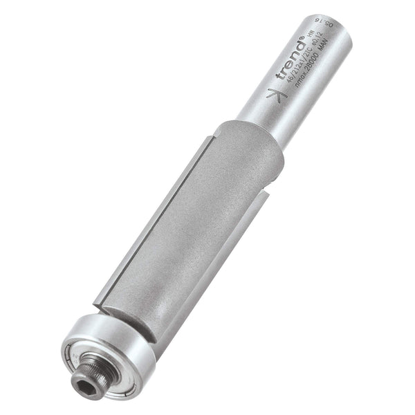 Trend Professional Guided Trimmer, 1/2 Inch Shank, 12.7mm Cut Diameter, 50mm Cut Length, Tungsten Carbide Tipped, 46/23X1/2TC