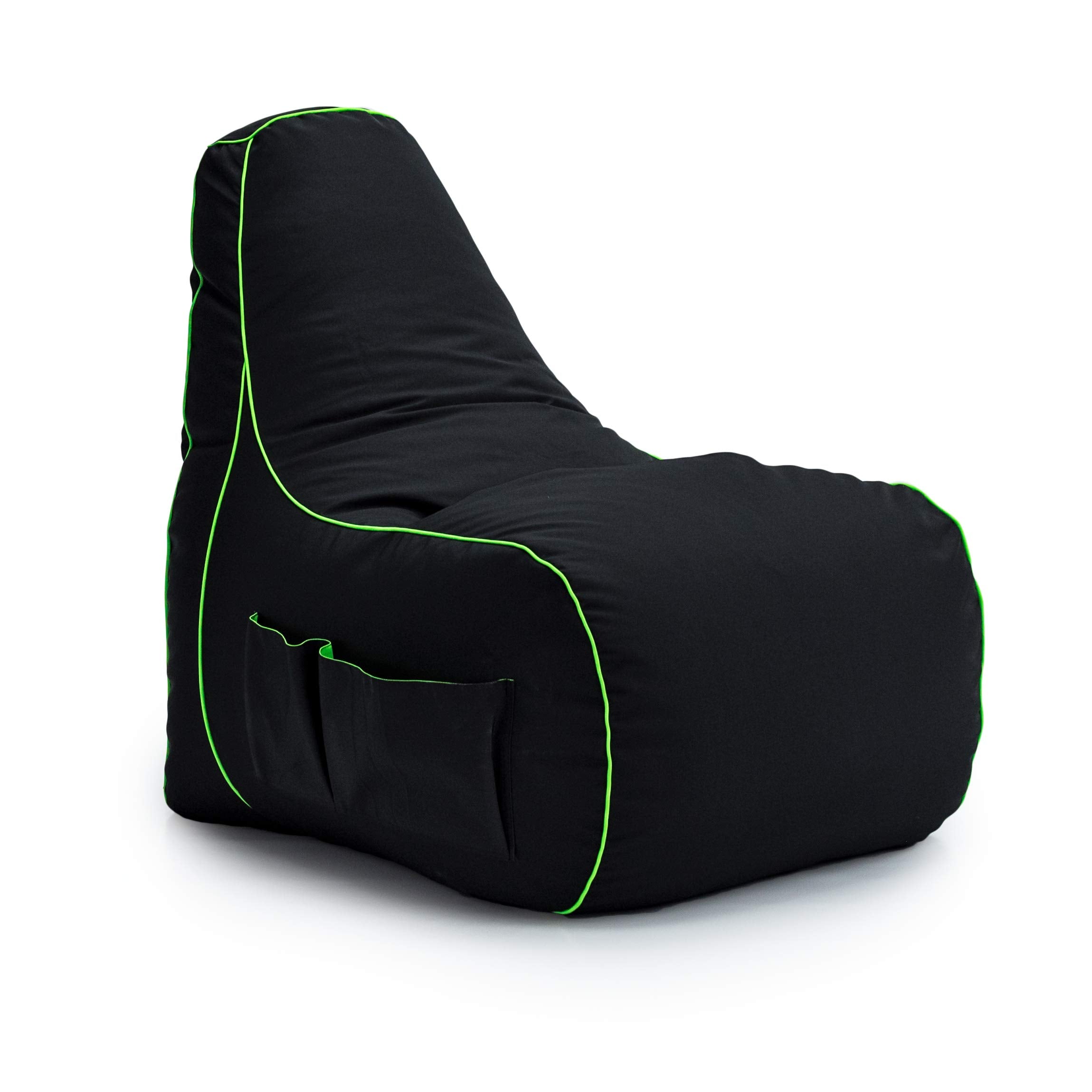 Game Over Lich Blade Video Gaming Bean Bag Chair | Indoor Living Room | Side Pockets for Controllers | Headset Holder | Ergonomic Design for the Dedicated Gamer