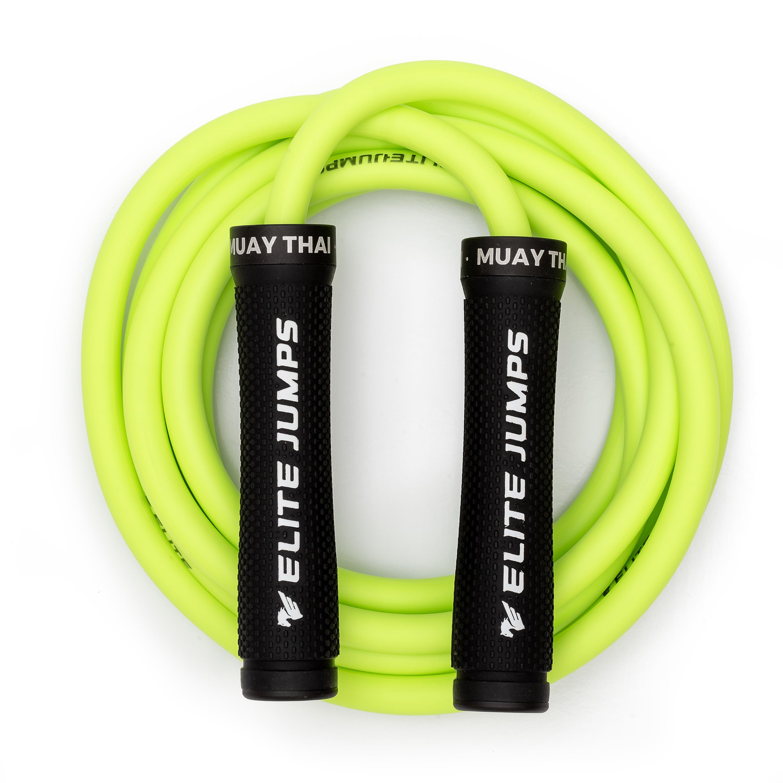 Elite Jumps Muay Thai 3.0 Weighted Jump Rope - Professionally Designed for High-Intensity Training - MMA Fitness - Heavy PVC for Full Body Workout