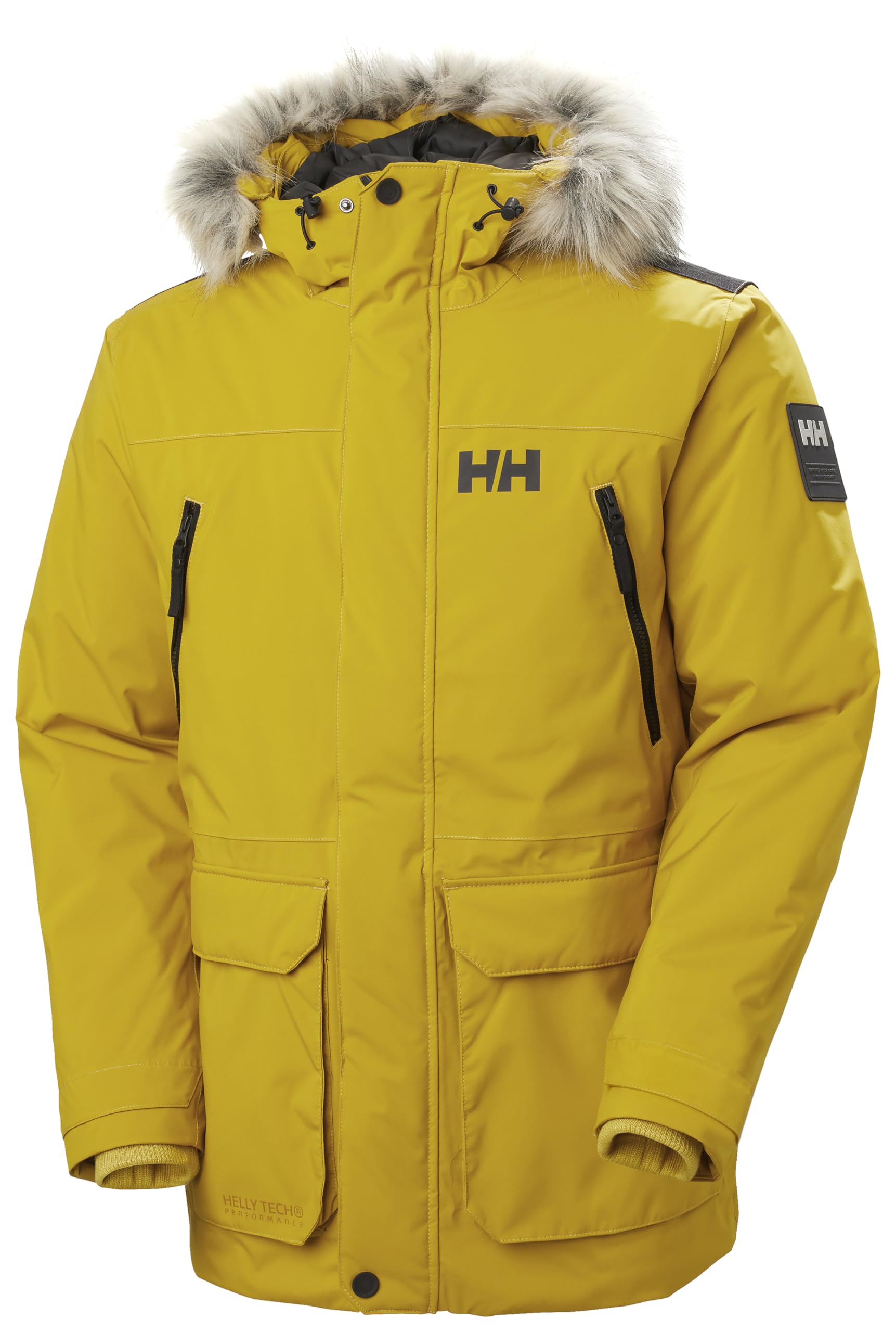 Helly Hansen Men's Reine Parka – Waterproof Insulated Parka with Adjustable Hood and Reflective Details