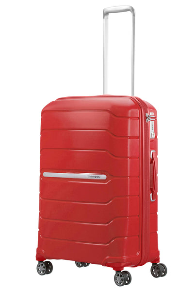 Samsonite Flux - Spinner L, Expandable Suitcase, 75 cm, 99/111 L, Red (Red)
