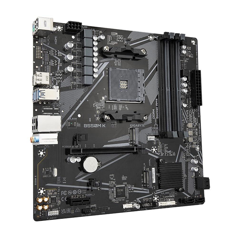 Gigabyte B550 AORUS ELITE V2 Motherboard - Supports AMD Ryzen 5000 Series AM4 CPUs, 12+2 Phases Digital Twin Power Design, up to 4733MHz DDR4 (OC), 2xPCIe 3.0 M.2, 2.5GbE LAN, USB 3.2 Gen1