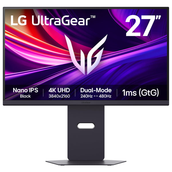 LG UltraGear G8 Gaming Monitor 27G850A – 4K UHD Nano IPS 27 inch, Dual-Mode 240Hz / 480Hz, 1ms (GtG), AMD FreeSync Premium Pro, DisplayHDR 600, DP 2.1, HDMI 2.1, Black