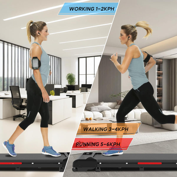 Walking Pad, Under Desk Treadmills For Home, Silent Portable Treadmill, Remote Control and LED Display
