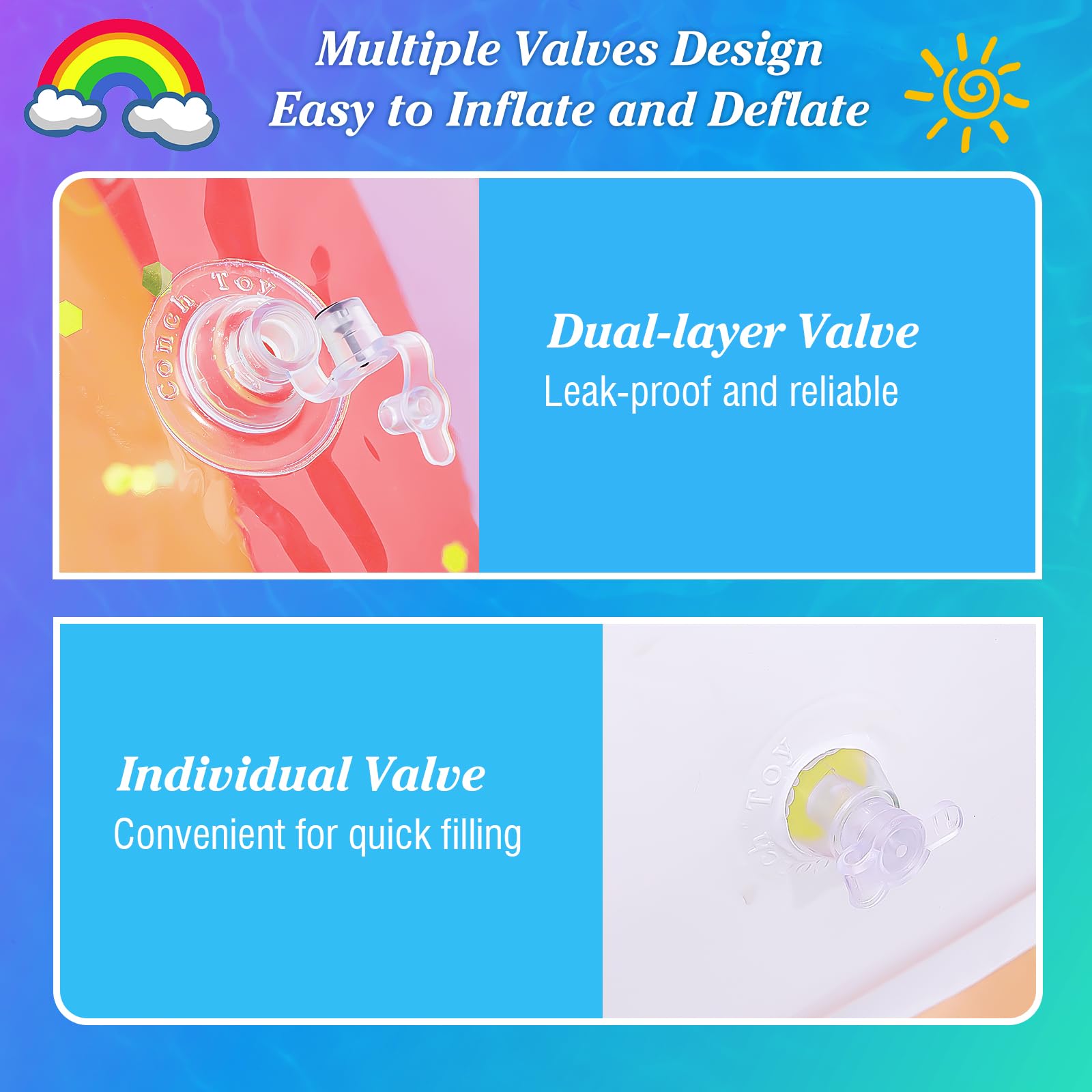 MoKo Pool Floats Adult, Floating Bed with Ice Bar, Tanning Bed Pool Raft Inflatable Lounger with Drink Holder Tanning Chair Inflatable Pool Toys for Party Beach Backyard