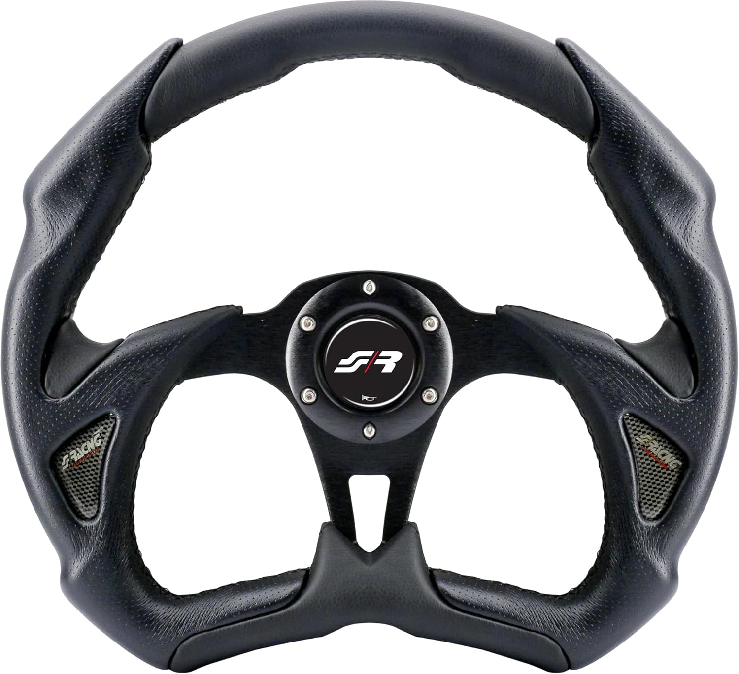 Simoni Racing X5350PUN/P Universal Steering Wheel, Black