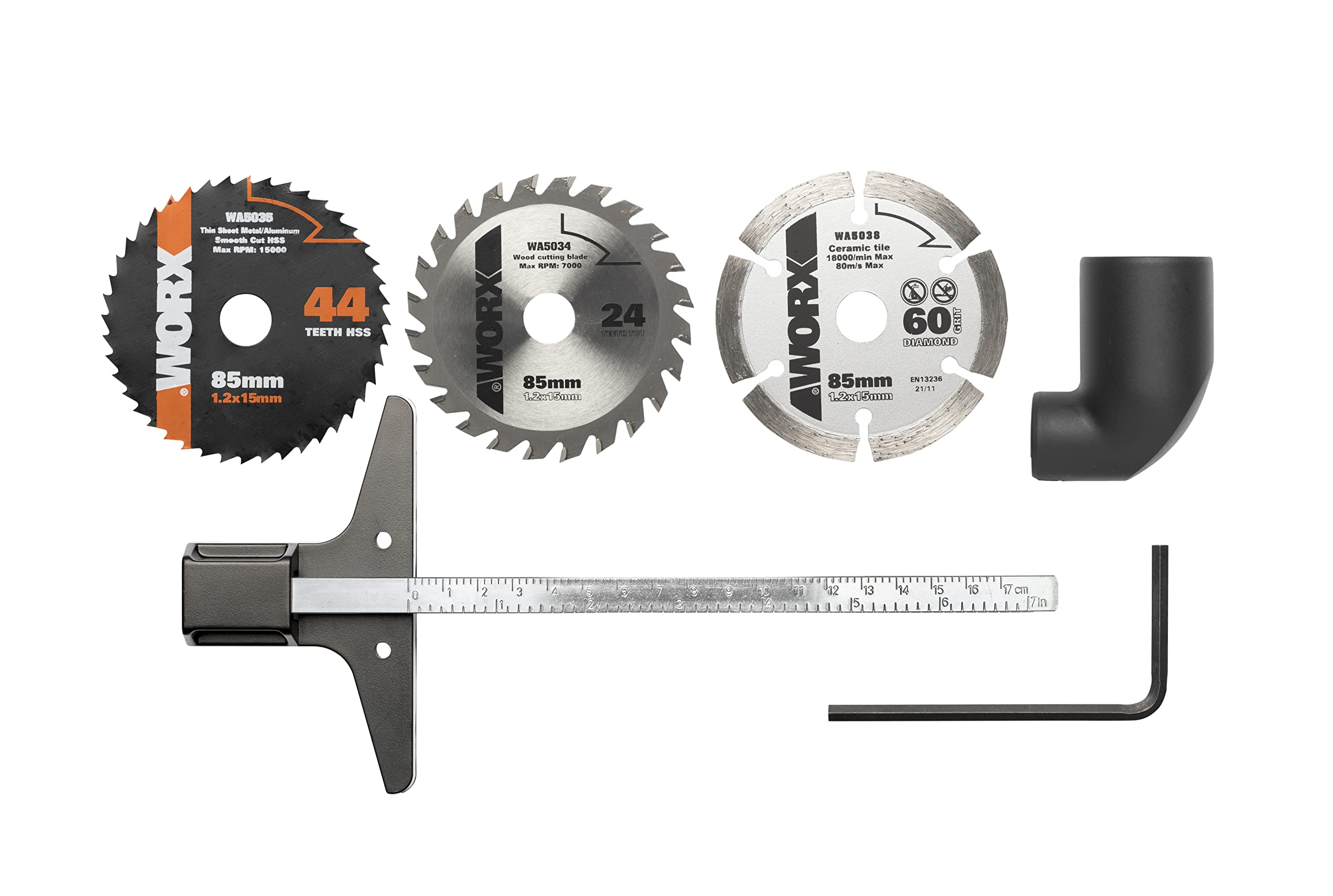 WORX WX439 500W 120mm Black and Orange Worx Saw Compact Circular Saw