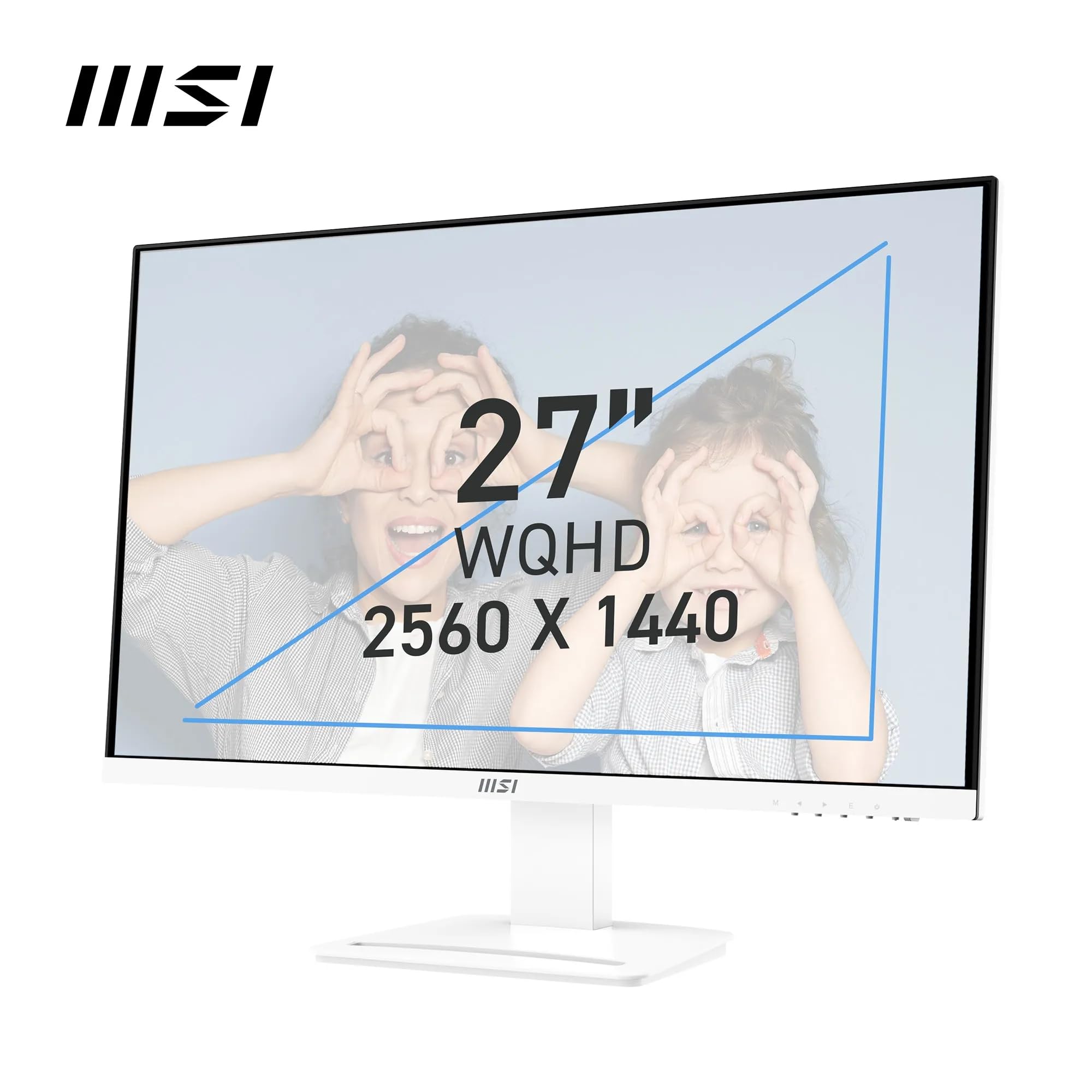 MSI PRO MP273QW E2 27 Inch WQHD Office Monitor - 2560 x 1440 IPS Panel, 100 Hz, Eye-Friendly Screen, Built-in Speakers, Tilt-Adjustable - HDMI 2.0b, DP (1.2a)