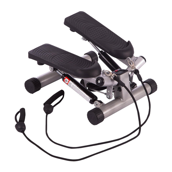 Ultrasport Swing Stepper inklusive Trainingsb?ndern / Hometrainer Stepper mit verstellbarem Widerstand und kabellosem Trainingscomputer ?