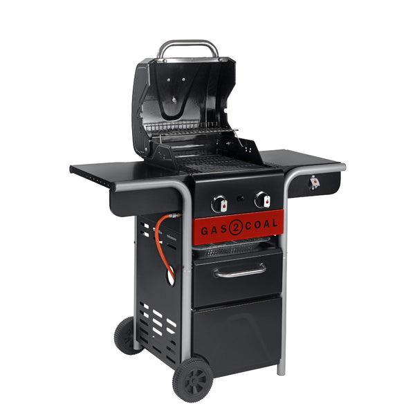 Char-Broil Gas2Coal 440 Hybrid Grill Gas Barbecue, Black