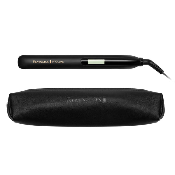 Remington Proluxe Ceramic Hair Straightener with Intelligent OPTIheat technology for heat where it matters - Pro+ setting at 185°C for healthier styling, 9 variable settings 150-230°C, S9100B