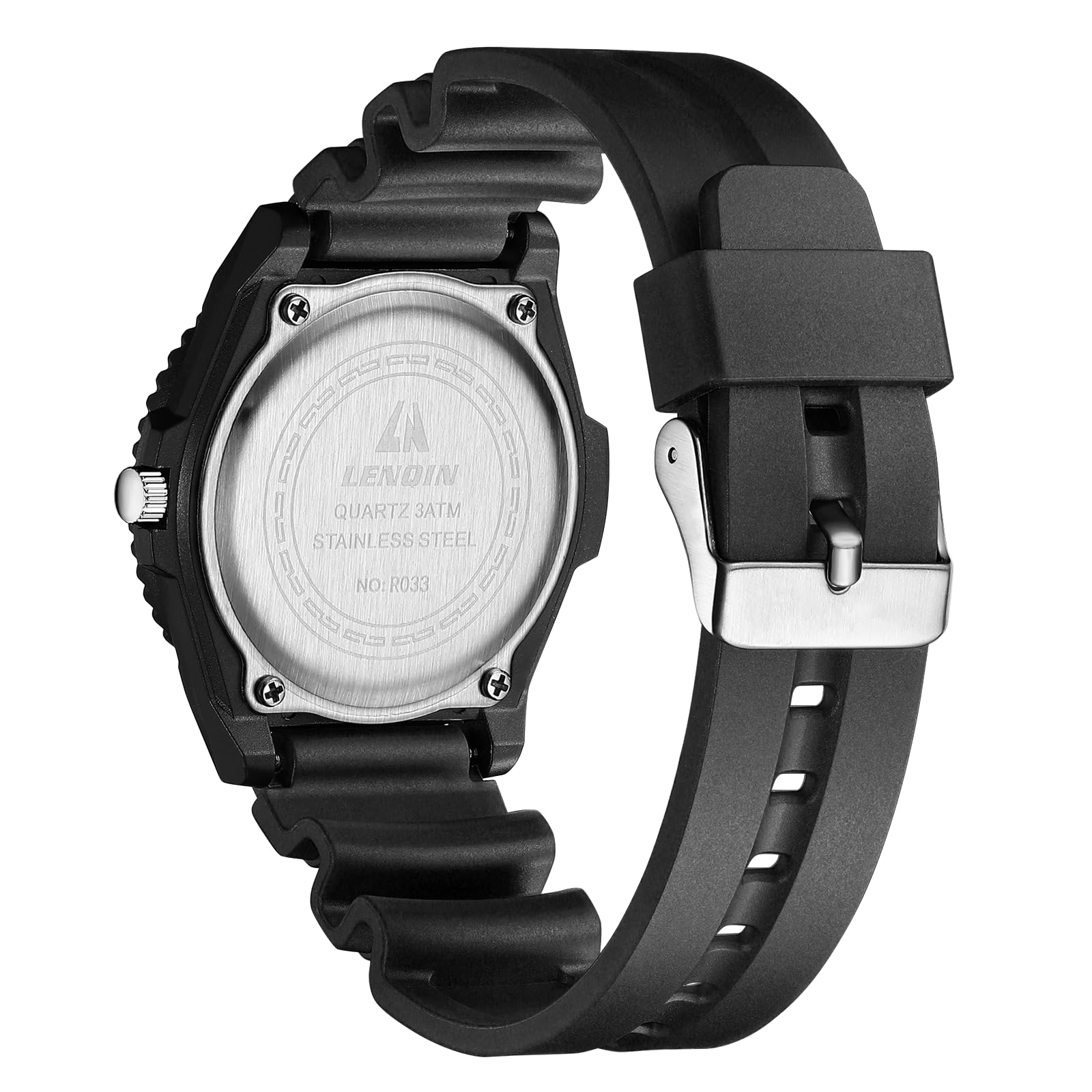 LN LENQIN Mens Watches Stainless Steel Watches Men Waterproof Analog Quartz Watch Men's Wrist Watches with Date Fashion Casual Man Watch