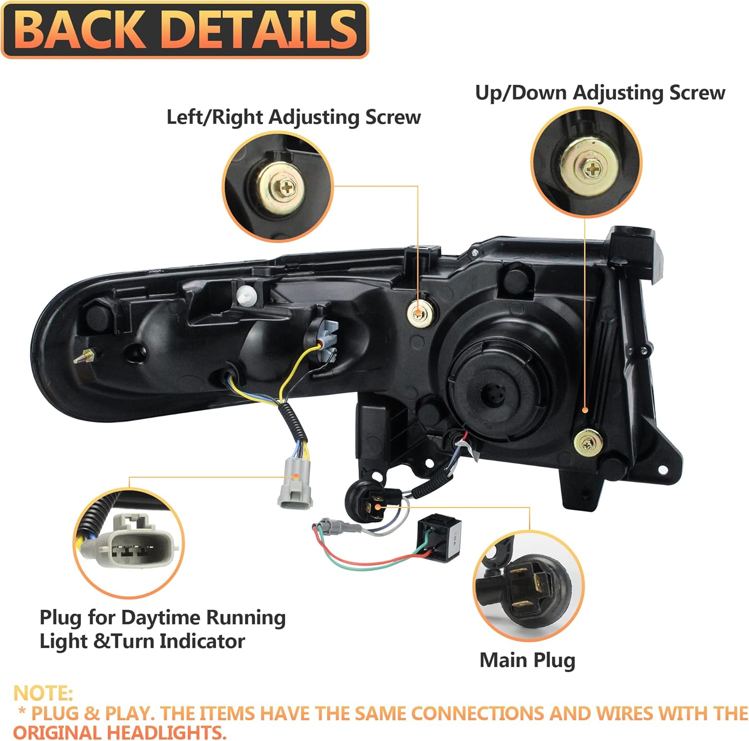 VLAND Rear Lights Compatible wth FJ Cruiser 2007-2023, Driver & Passenger Side