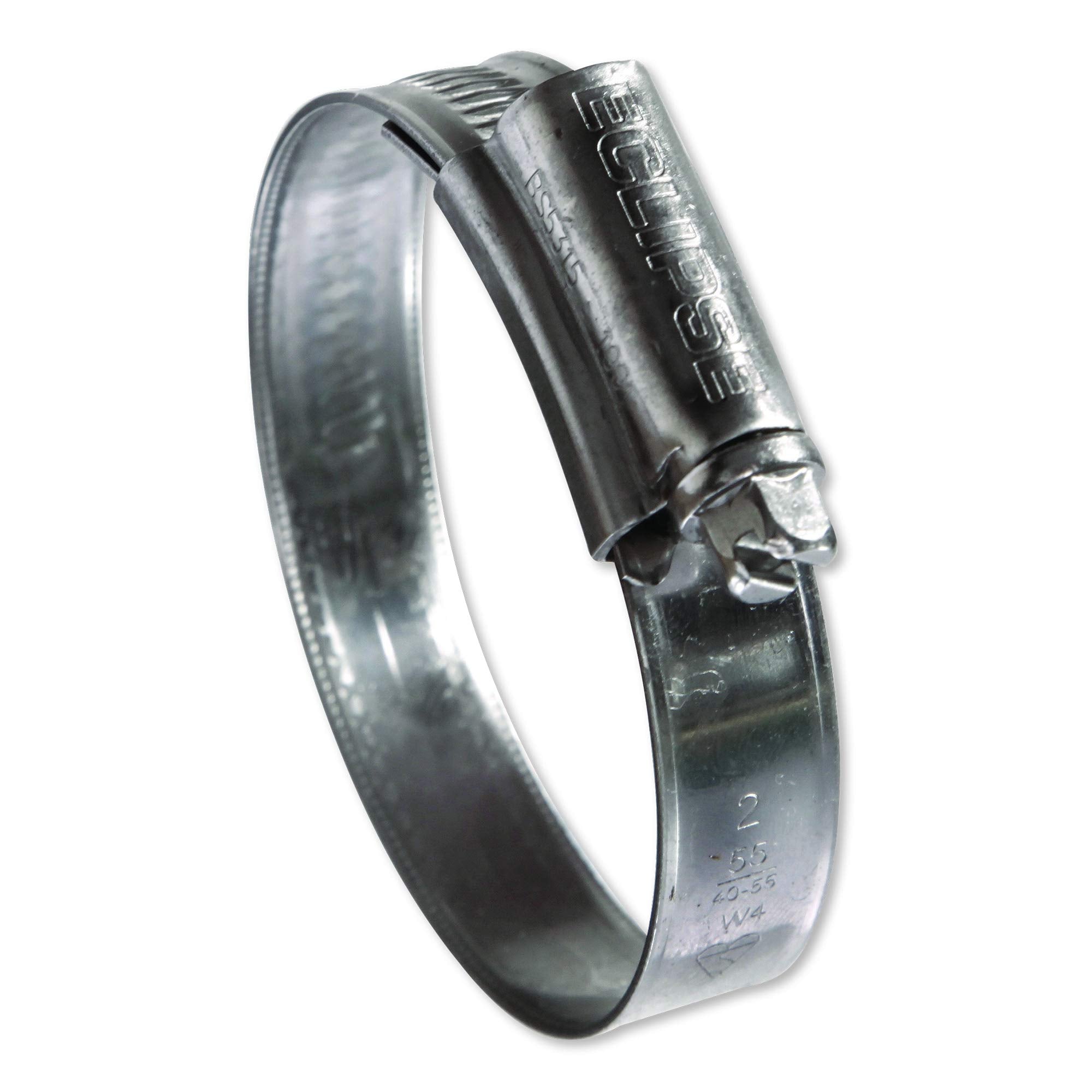 Eclipse Professional Tools ECW1-2A W1 Box of 10 35-50mm (1 ⅜" - 1 ¾") Mild Steel Worm Gear Hose Clamps