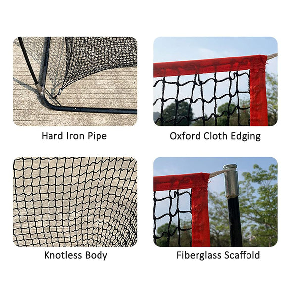 JARAGAR Large Golf Net, 10Ft x 7Ft Practice Net with Carry Bag for Indoor and Outdoor Golf Hitting Training (Red)