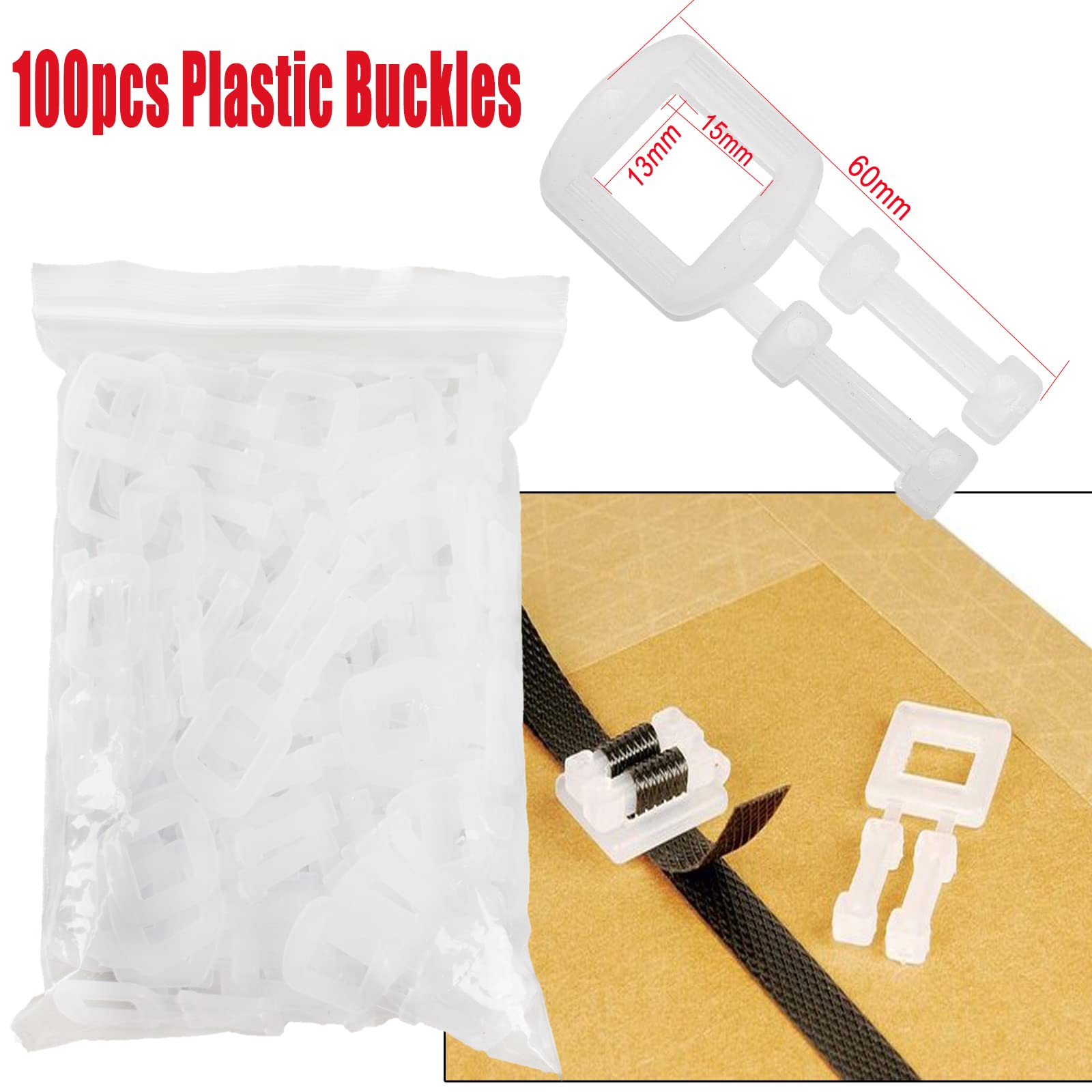 Complete Hand Pallet Packaging Strapping Kit with Tools, 200m PP Band, Metal Seals, and Edge Protectors for Secure Packing