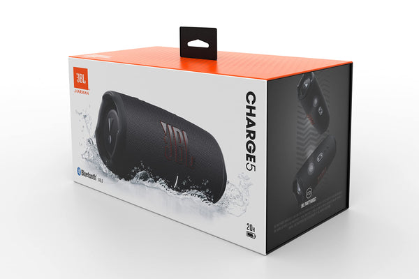 JBL Charge 5 Portable Bluetooth Speaker with Deep Bass, IP67 Waterproof and Dustproof, 20 Hours of Playtime, Built-In Powerbank, Black
