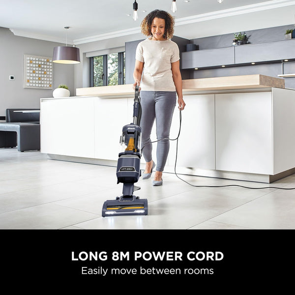 Shark Corded Upright Vacuum Cleaner 1.1L with Anti Hair Wrap Technology, Pet Model, LED, Lift-Away, Anti-Allergen, 8m Cord, 750W, 3 Attachments inc Pet Tool, Green, NZ691UKT