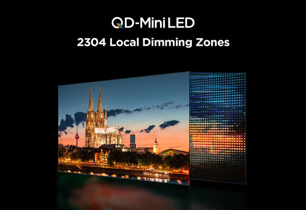 TCL 75Q6C-UK QD-Mini LED TV, 4K HDR Premium 1000nits, Smart TV Powered by Google TV (Dolby Vision IQ & Atmos, Onkyo 2.1 Sound System, 144Hz Motion Clarity Pro, 2025 New Model)