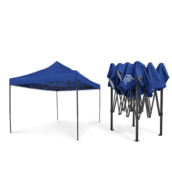 All Seasons Gazebos 3x4.5 Fully Waterproof Pop up Gazebo With Accessories - Metallic Grey