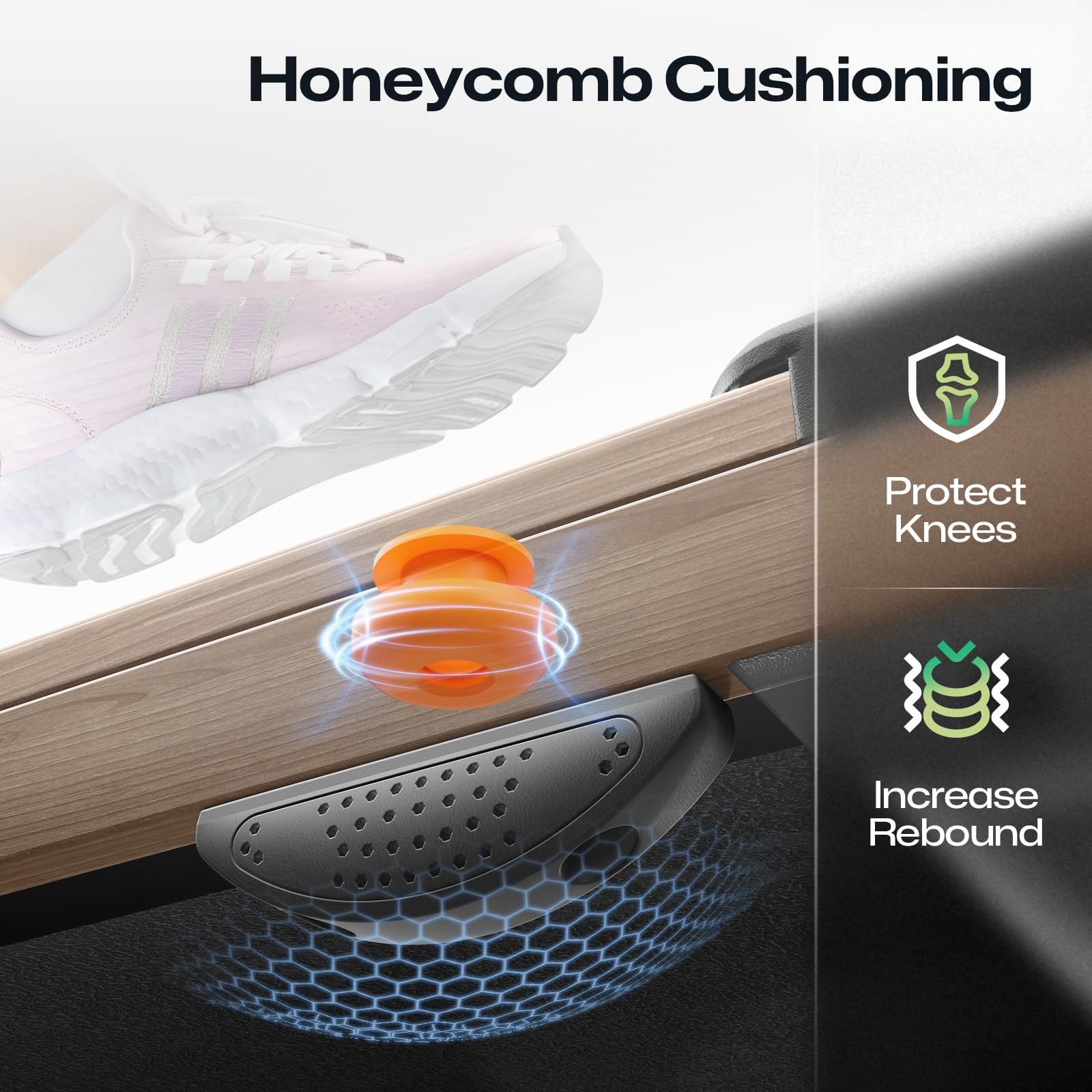 UREVO Smart Walking Pad, Compact Under Desk Treadmill with Double Shock Absorption, Quiet Operation, Workout APP with Track Insights and MIIT Mode, Plug and Play, Remote or APP Control for Home Office