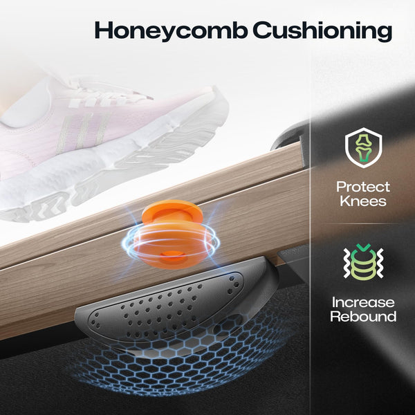 UREVO Smart Walking Pad, Compact Under Desk Treadmill with Double Shock Absorption, Quiet Operation, Workout APP with Track Insights and MIIT Mode, Plug and Play, Remote or APP Control for Home Office