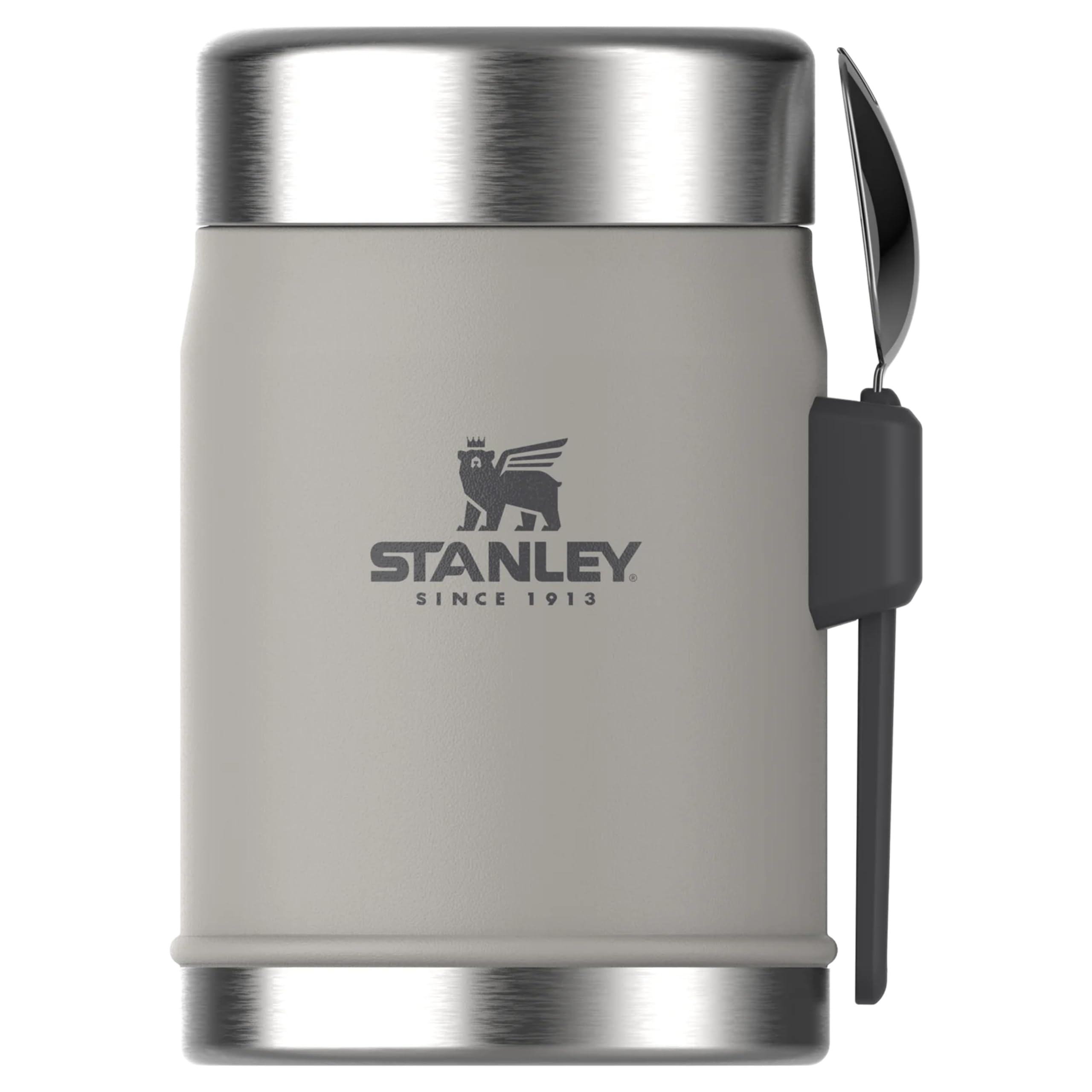 Stanley Classic Legendary Food Jar 0.4L With Spork - Keeps Cold For 7 Hours - BPA-Free Stainless Steel Soup Flask - Leakproof - Dishwasher Safe - Rose Quartz