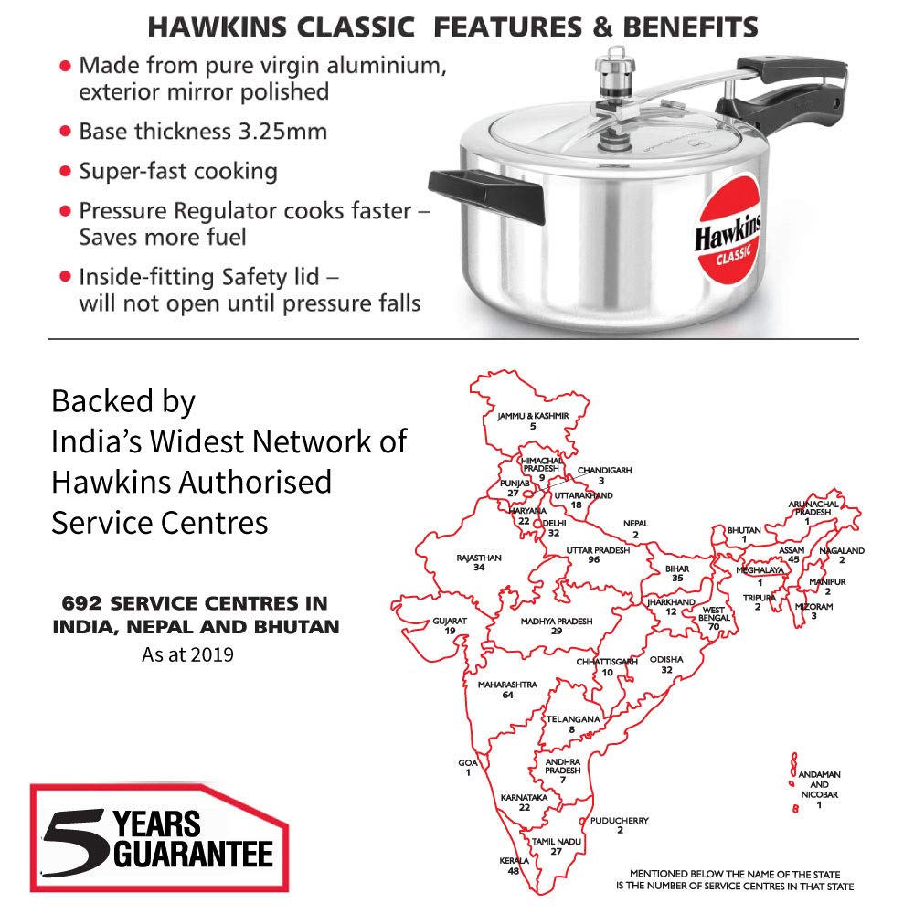 Hawkins Classic Pressure Cookers (4 Litre)
