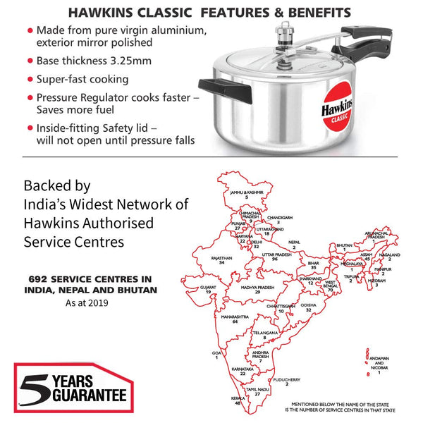 Hawkins Classic Pressure Cookers (4 Litre)