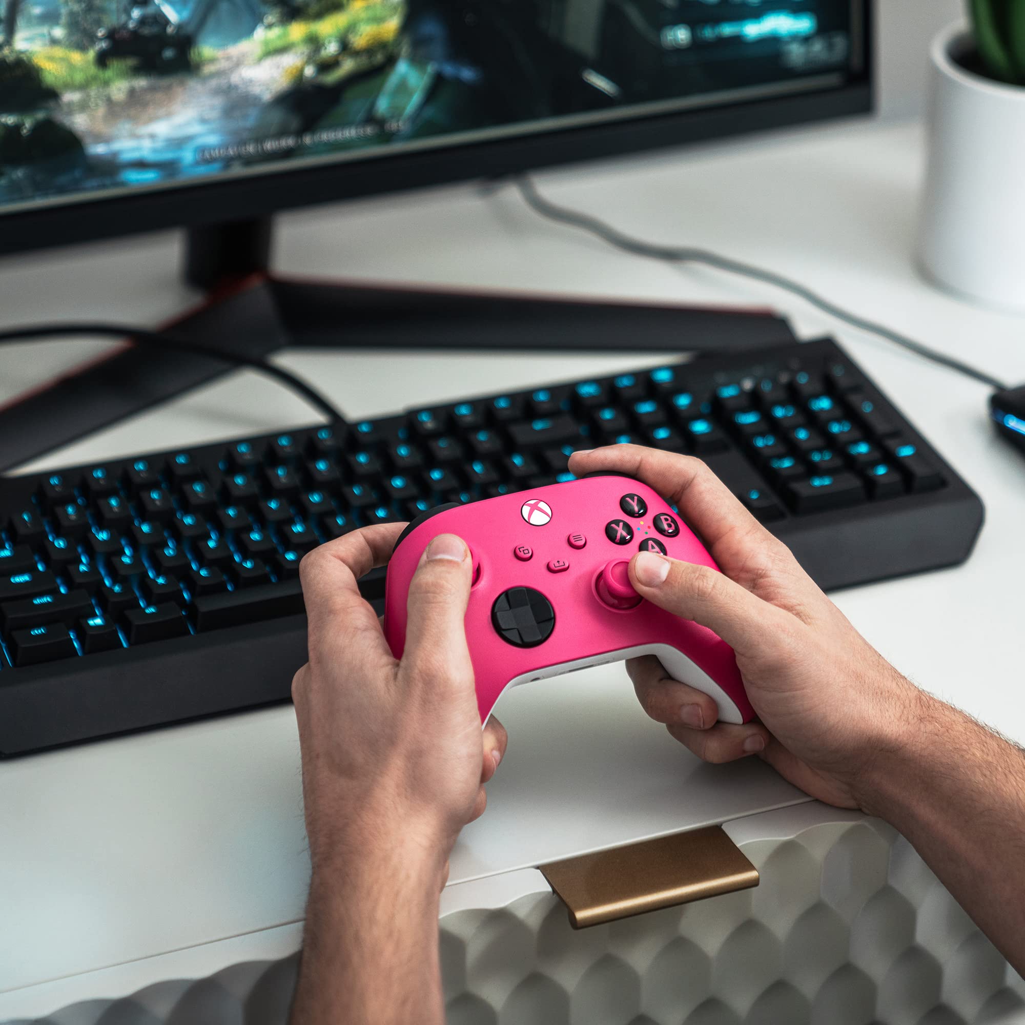 Xbox Wireless Controller – Deep Pink Series X|S, One, and Windows Devices