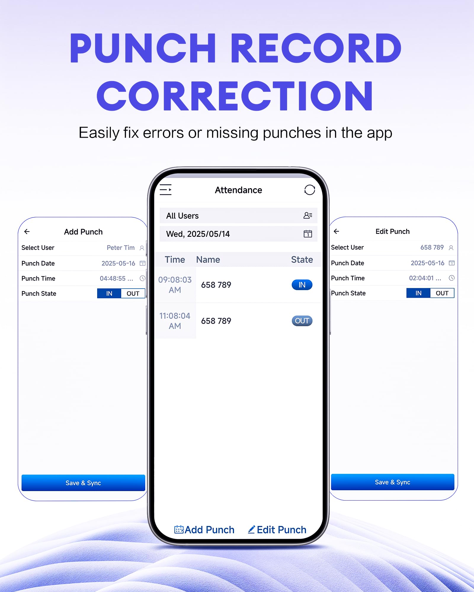 NGTeco Clocking Machine for Employees Small Business, W3 2.4GHz WiFi Biometric Fingerprint Time Card Machine, Office Punch Clock Automatic in and Out with iOS/Android App No Monthly Fees