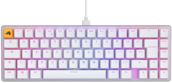 Glorious Gaming GMMK 2 Full Size (96%) - Mechanical Gaming Keyboard, Aluminium Frame, Customisable, Doubleshot Caps, Fox Switches, Per Key RGB, Full NKRO, English UK QWERTY Layout - Pink