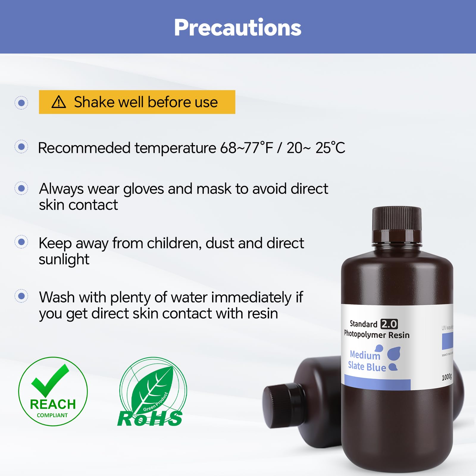 ELEGOO 8K 3D Printer Resin, Standard Photopolymer Resin 405nm UV-Curing Resin, Best for 8K/9K/12K/14K/16K LCD 3D Printer Space Grey 1000G