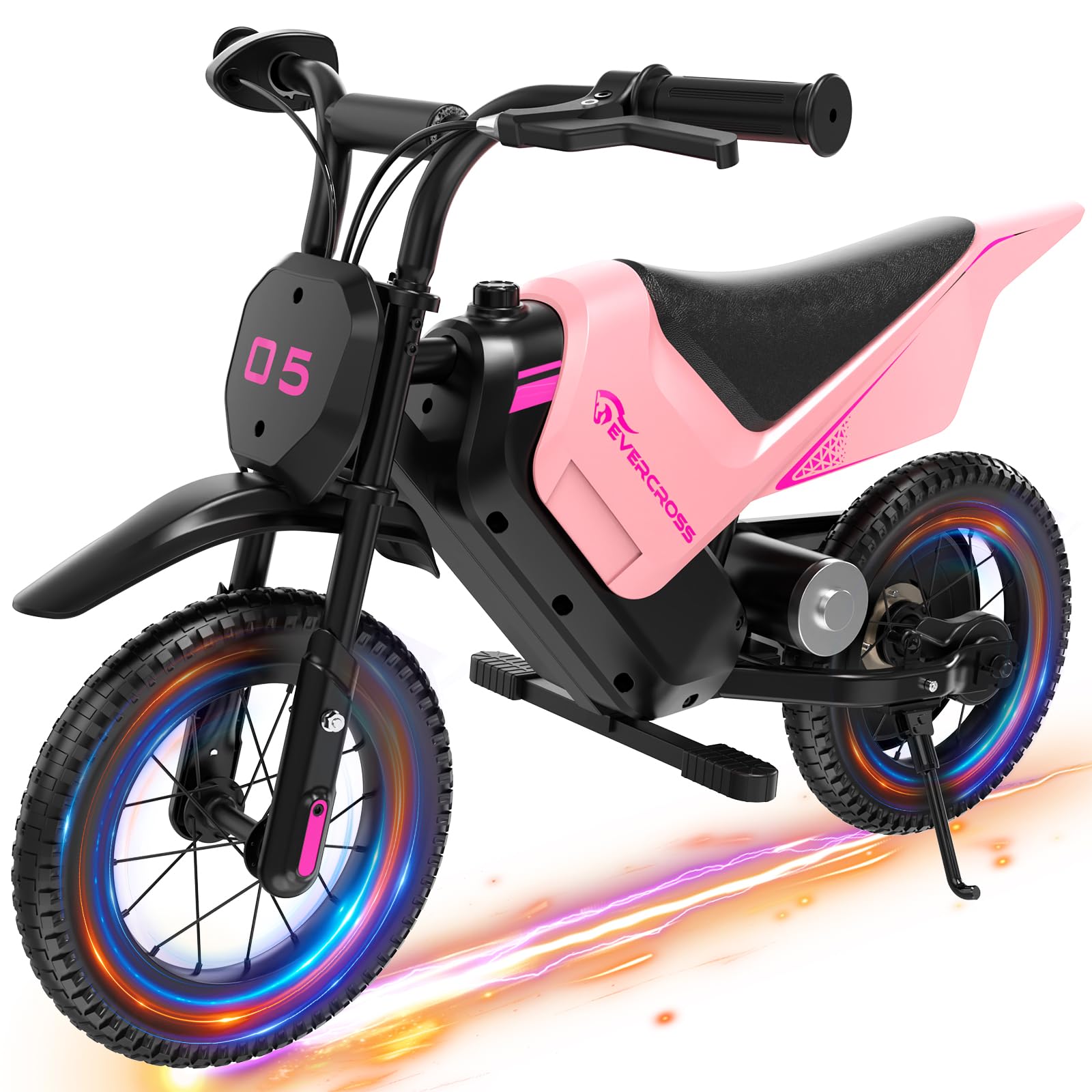 EVERCROSS EV05M Electric Motorcycle for Kids, 150W Kids Ride On Motor-cycle, 8/16 km/h Speed Modes & 15 km Long-Range Electric Motorcycle, 12'' Moto Cross for Children Aged 3-12 Years
