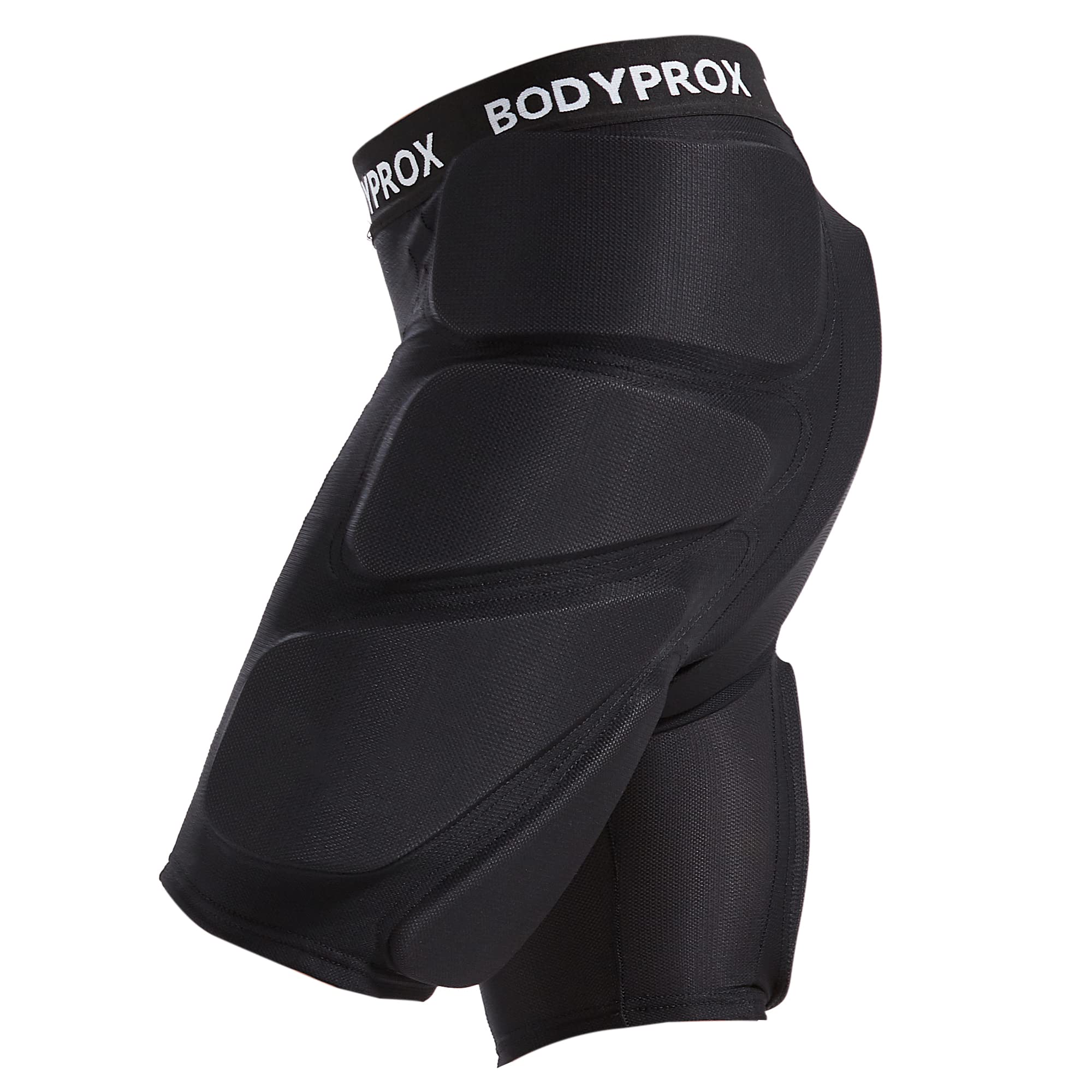 Bodyprox Protective Padded Shorts for Snowboard,Skate and Ski,3D Protection for Hip,Butt and Tailbone (Extra Small) Black