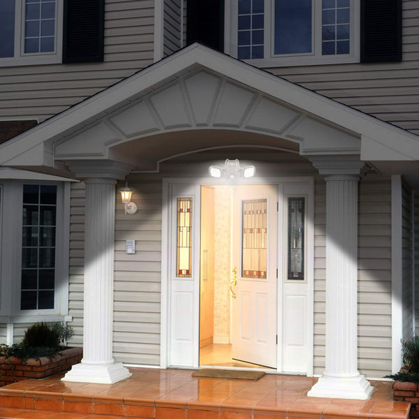 HONWELL Battery Operated Outdoor Lights, Wireless Security Lights with Motion Sensor, Waterproof Outside Flood Lights for Garden, Yard, Garage, 600LM,