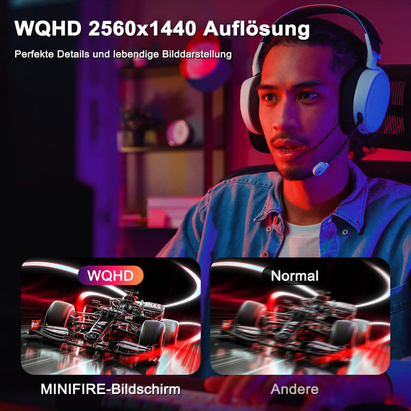 Minifire 27 Inch Gaming Monitor, 180Hz, Curved Gaming Monitor, Built in Speaker, Crosshair, 1Ms, sRGB130%, FHD 1080P Computer Screen, VESA Compatible, Eye Care Adaptive Sync HDMI＆DP Prots （MFG27C1 ）