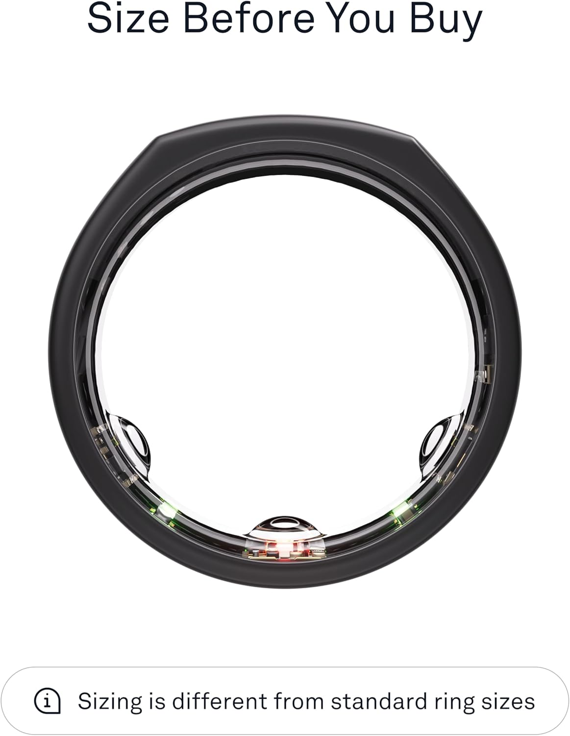 Oura Gen3 Horizon Smart Ring - Size 10, Rose Gold | Sleep, Heart Rate and Fitness Tracking Wearable - Up to 7 Day Battery Life - iOS/Android Compatible - Size First with Oura Sizing Kit