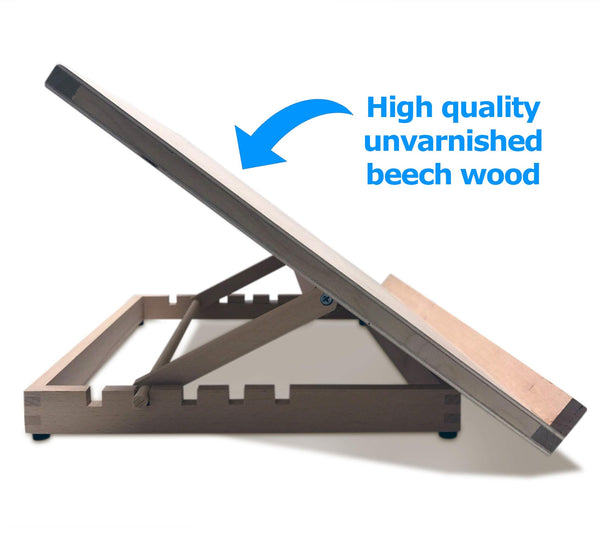 Premium Adjustable Table Top Art Easel/Desk Easel - by Zieler?. Ideal for Presentation, Painting, Crafting, Calligraphy, Sketching, Drawing & Planning