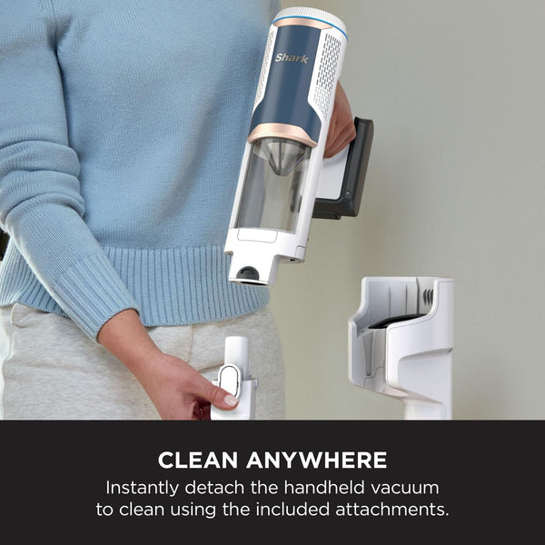 Shark PowerDetect Cordless Vacuum Cleaner, DuoClean Detect, Reverse Clean, Anti Hair Wrap Plus, Lightweight, 70 Min Runtime, Pet, Crevice & Multi-Surface Tools, Flexible, Handheld Mode, Grey IP1251UKT