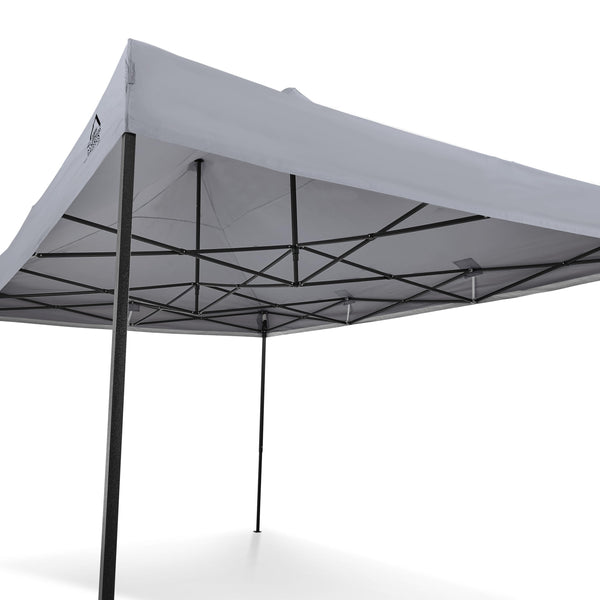 All Seasons Gazebos 3x4.5 Fully Waterproof Pop up Gazebo With Accessories - Metallic Grey
