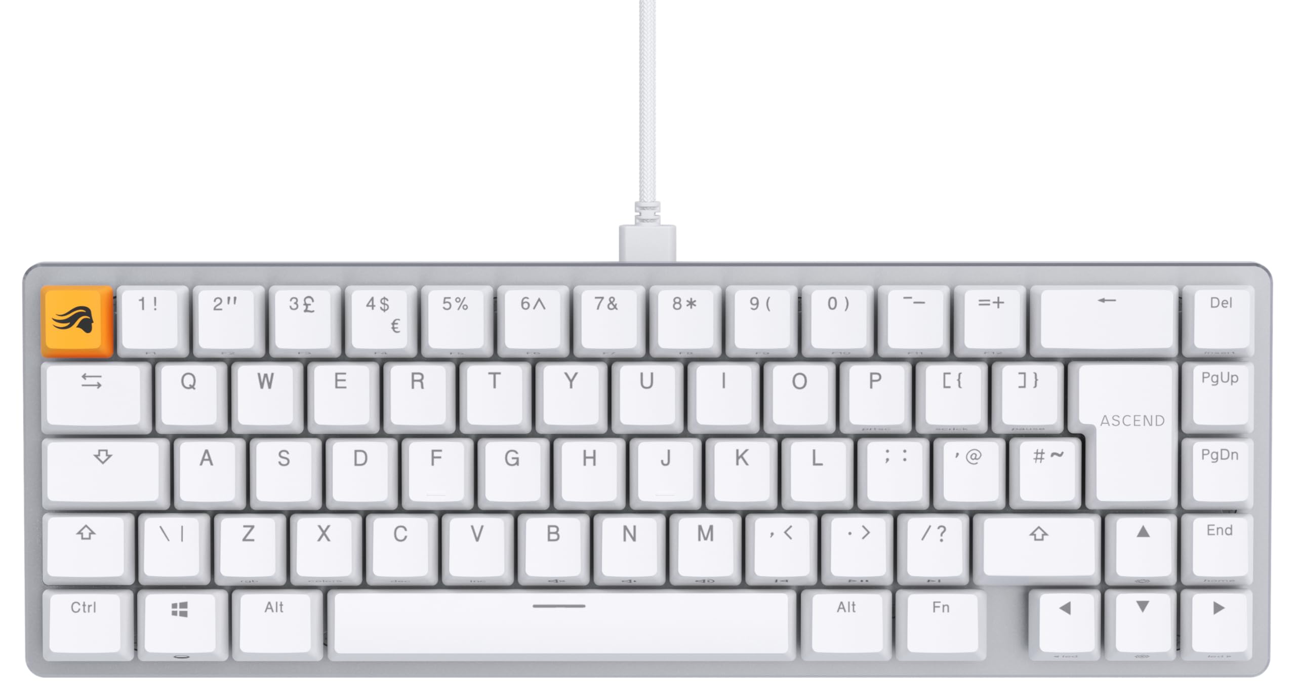 Glorious Gaming GMMK 2 Full Size (96%) - Mechanical Gaming Keyboard, Aluminium Frame, Customisable, Doubleshot Caps, Fox Switches, Per Key RGB, Full NKRO, English UK QWERTY Layout - Pink