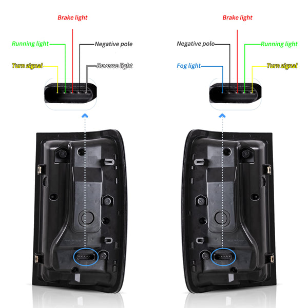 VLAND LED Tail Lights Compatible with Amk 2010-2021