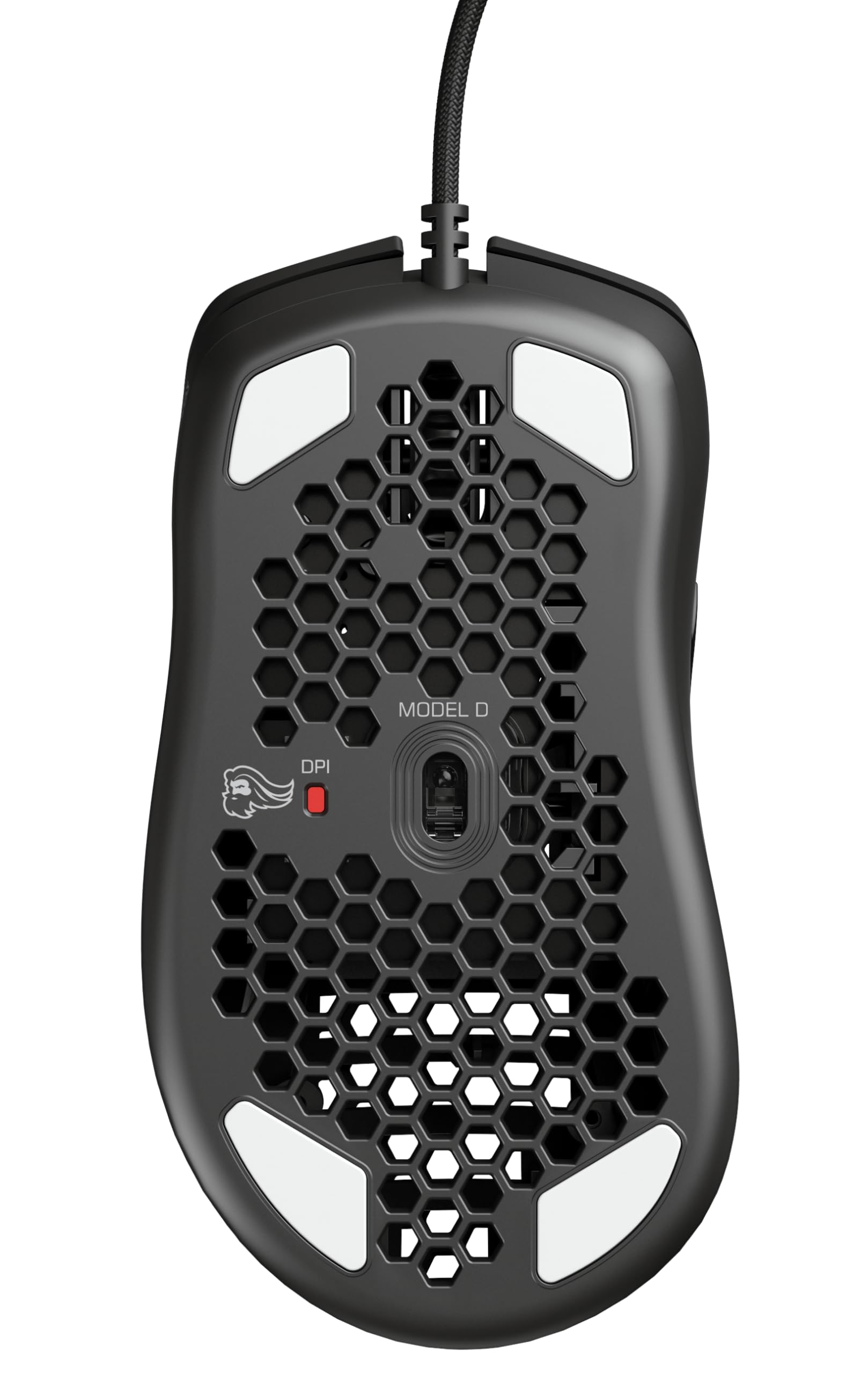 Glorious Gaming Model D Wired Gaming Mouse - 68g Superlight Honeycomb Design, RGB, Ergonomic, Pixart 3360 Sensor, Omron Switches, PTFE Feet, 6 Buttons - Matte Black