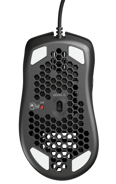 Glorious Gaming Model D Wired Gaming Mouse - 68g Superlight Honeycomb Design, RGB, Ergonomic, Pixart 3360 Sensor, Omron Switches, PTFE Feet, 6 Buttons - Glossy Black